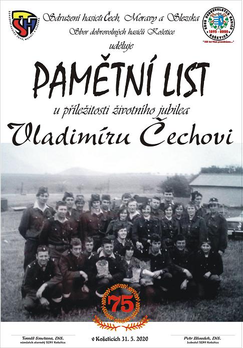 Pamětní list_Cech_75_2020